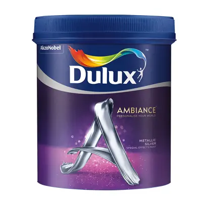Sơn Dulux Ambiance Metallic Silver – Hiệu ứng bạc ánh kim