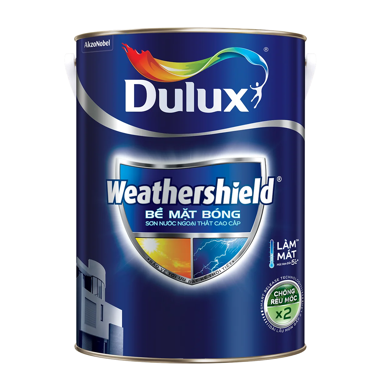 Sơn Dulux Weathershield Bề Mặt Bóng-15L